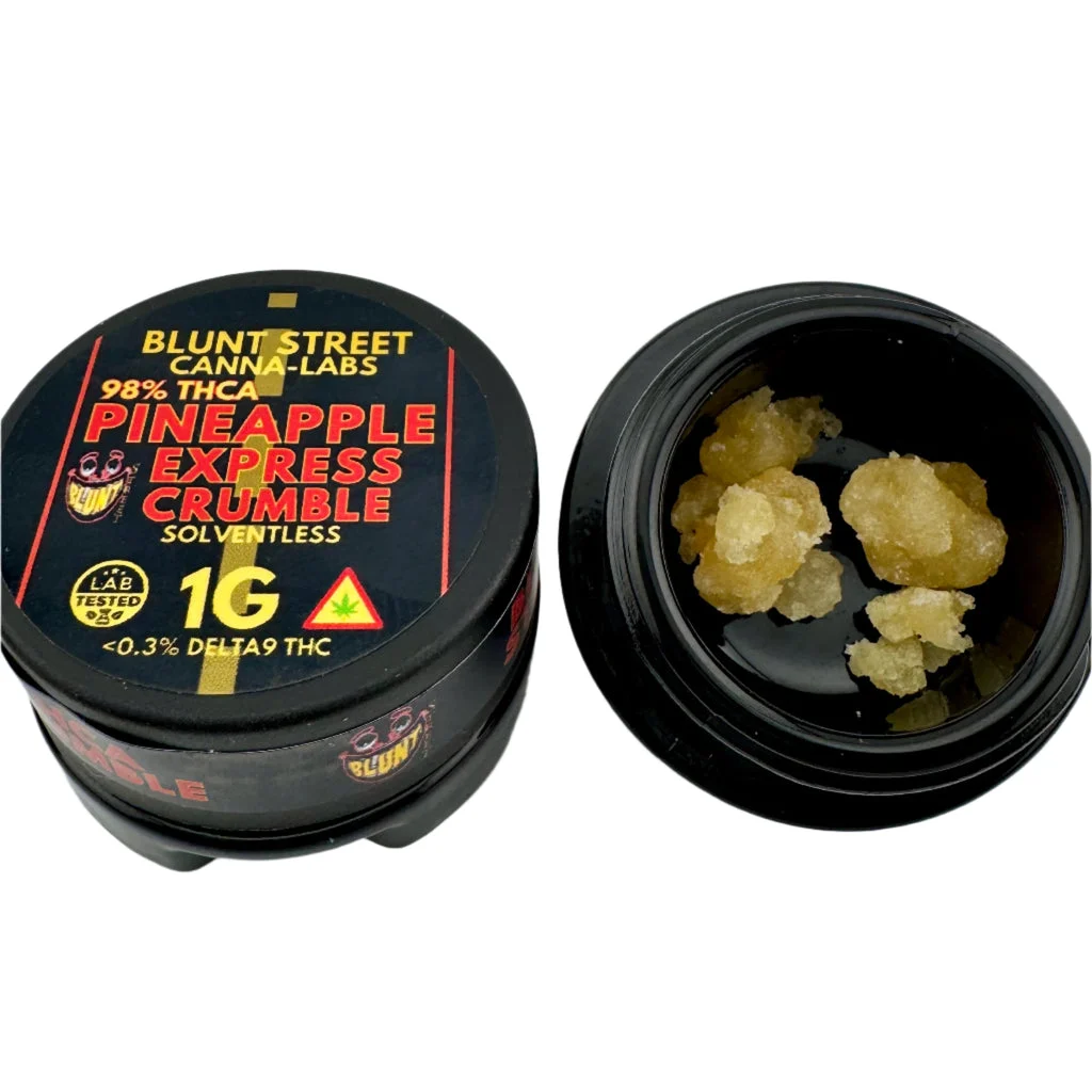 Crumble, Pineapple Express 98% THCA, Lab Tested, Solvent-Free – 1g