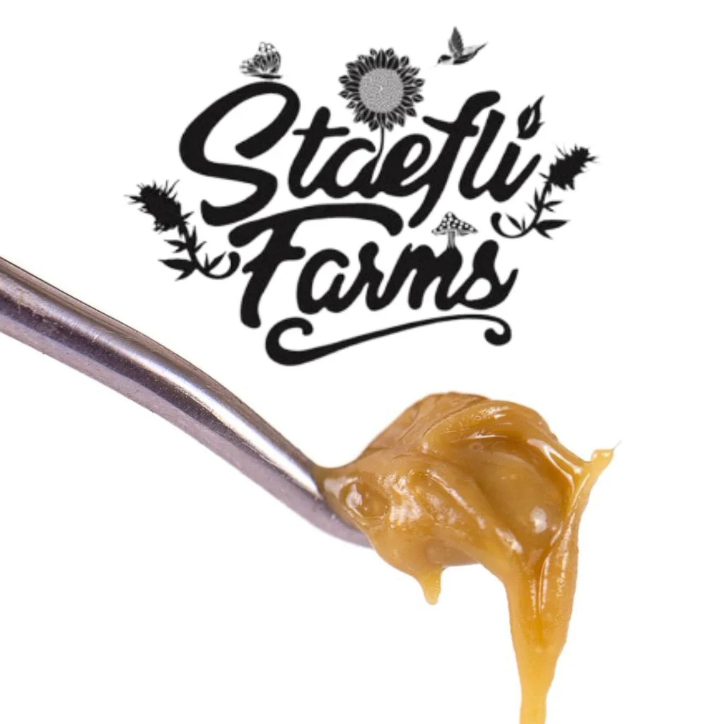 THCa Live Hash Rosin · Staefli Farms – Papaya Burger – 1g