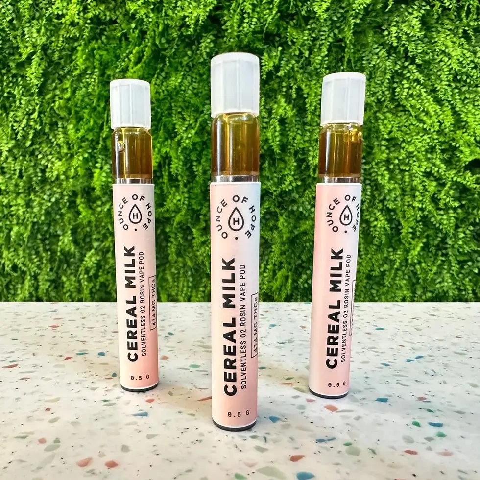 Cereal Milk 414mg THCa Live Hash Rosin Vape Pod