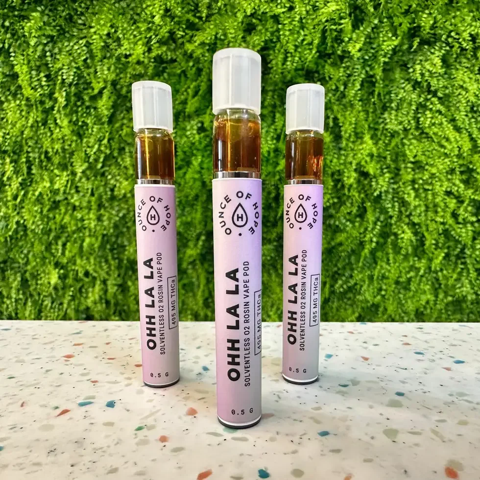 Oh La La 495mg THCa Live Hash Rosin Vape Pod