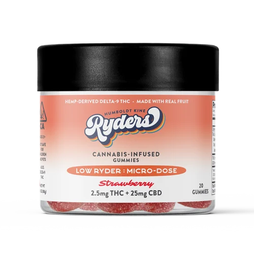 Ryder's Low Ryder Micro Dose Strawberry Cannabis Infused Gummies