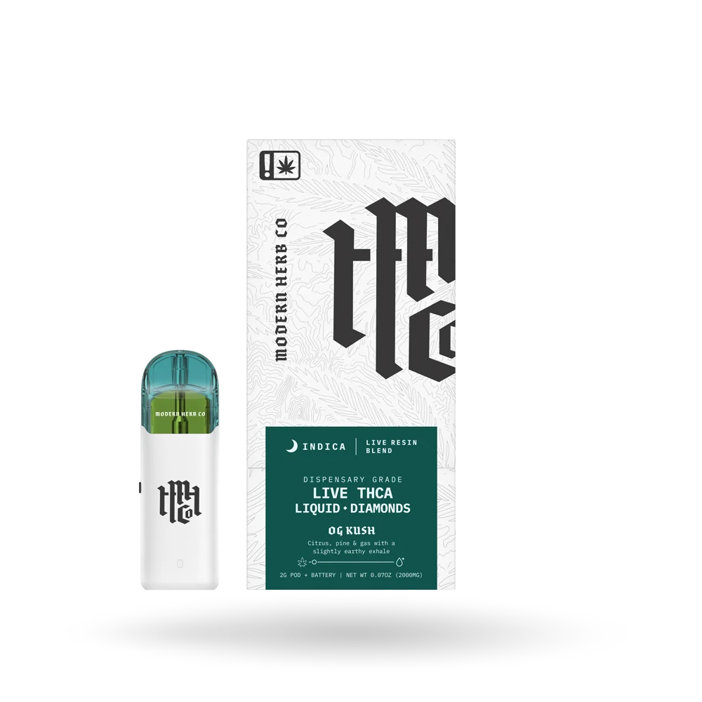 Live Resin THCa Liquid Diamonds Pod Starter Kit – 2g – OG Kush